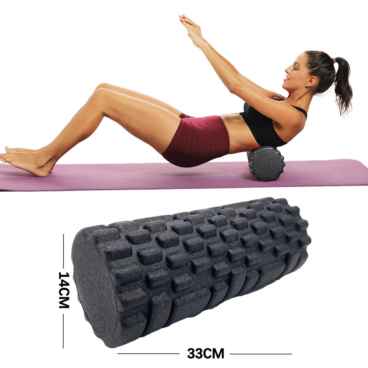 Spa And Wellness - 30/33 ซม.ฟิตเนสโฟม Roller ลูกกลิ้งนวดโยคะ EPP พิลาทิสโฟมกล้ามเนื้อนวด