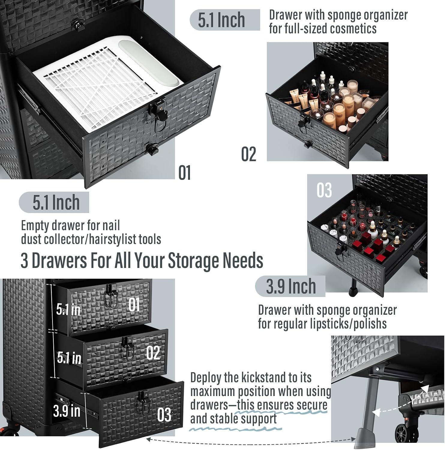 รถเข็นซาลอนแบบมีล้อพร้อมลิ้นชั - Spa & Wellness Komplex Bristol Royal * * * * บทวิจารณ์และราคา