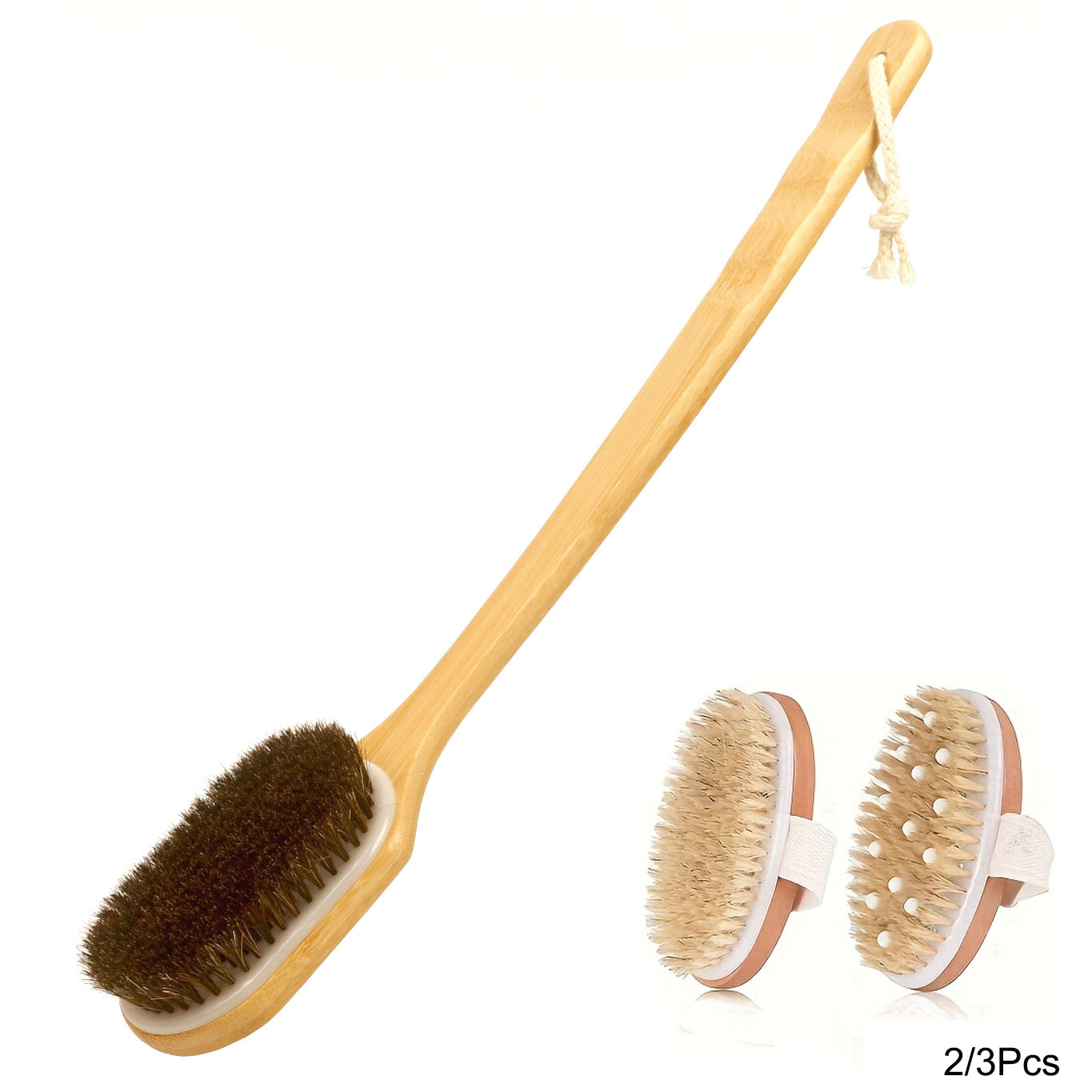 แปรงขัดหลัง 2/3 ชิ้นสำหรับอาบน - Dry Brush Body บทวิจารณ์และราคา