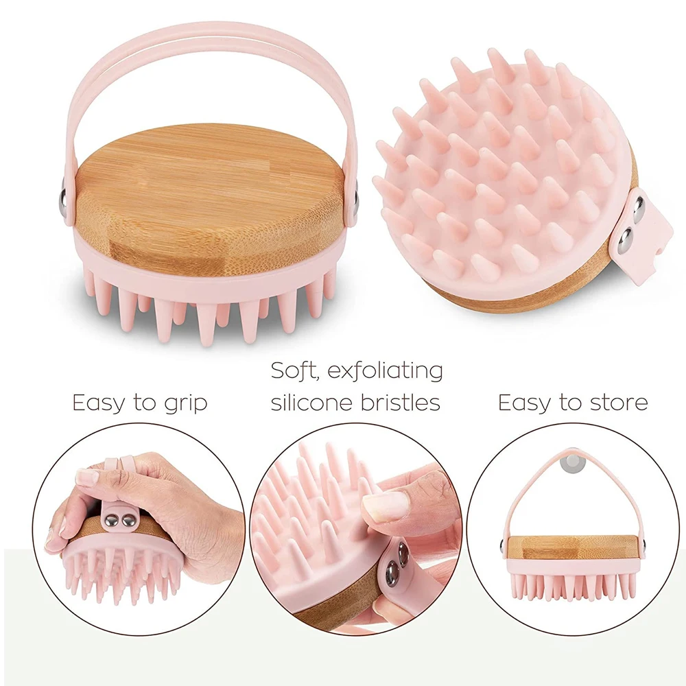ใหม่นวดหนังศีรษะแชมพูแปรงไม้เป - Dry Brush Body บทวิจารณ์และราคา