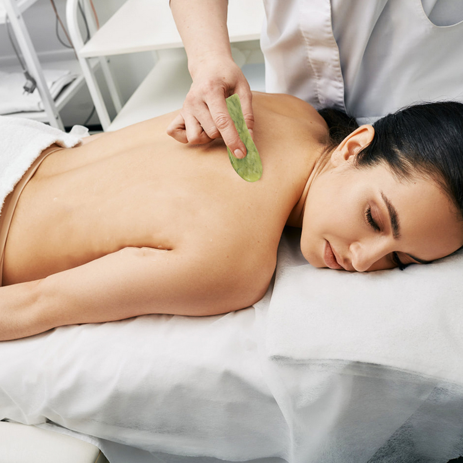 แผ่นขูดหน้ากัวซาหยกธรรมชาติ 2  - Spa And Wellness บทวิจารณ์และราคา