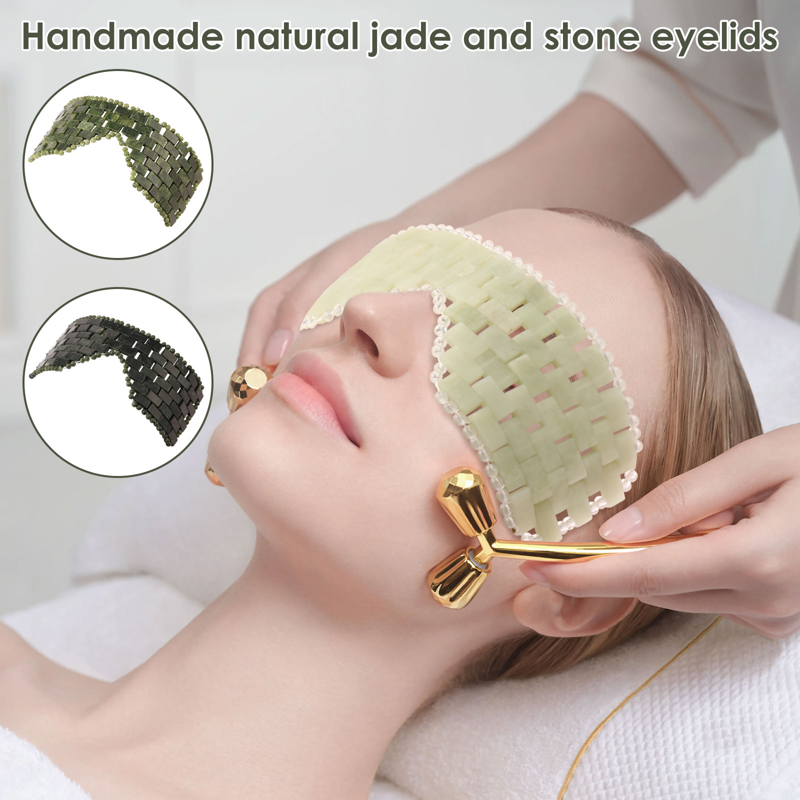 Jade Eye Mask แบบพกพาหยกหิน Fa - Spa And Wellness บทวิจารณ์และราคา