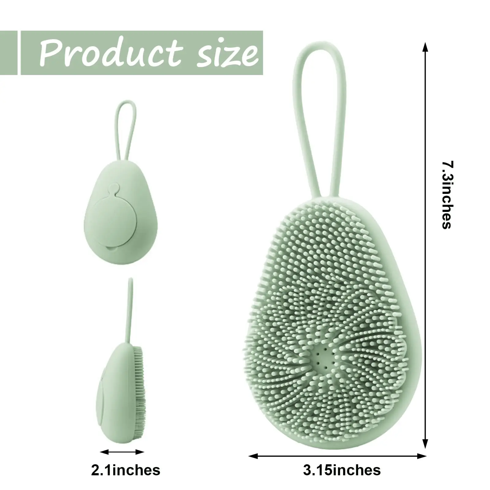 1 PC ซิลิโคน Body Scrubber Exf - Dry Brush Body บทวิจารณ์และราคา