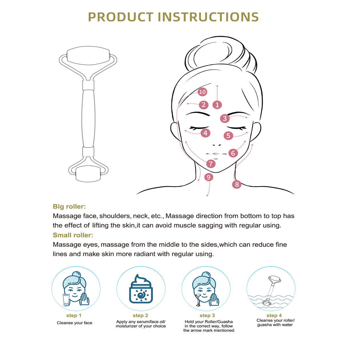 หยกธรรมชาติ Roller เครื่องนวดห - Spa And Wellness บทวิจารณ์และราคา